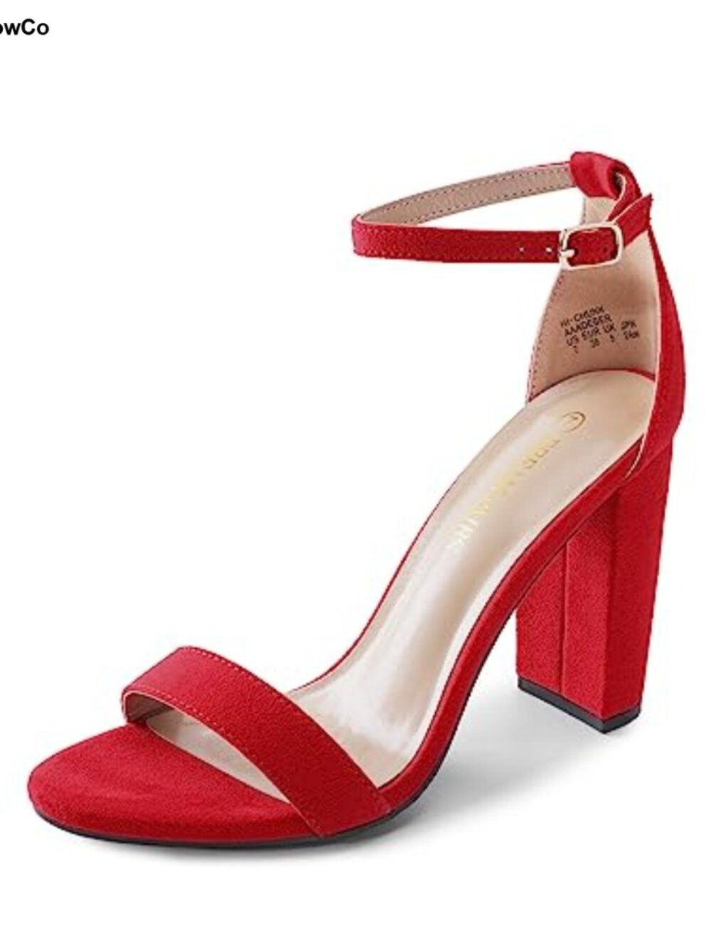 Women's High Heel Pump Sandals Faux Suede 4" Ankle Strap Wedding